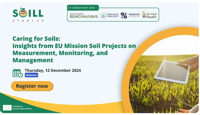 Webinar u sklopu misije Tlo „Caring for Soils: Insights from EU Mission Soil Projects on Measurement, Monitoring, and Management“